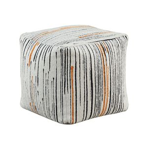 Pouf ottoman moderne carré en tissu jacquard antidérapant, 1 pièce, pouf de siège, fauteuil pouf, pouf rembourré - Product Image 2