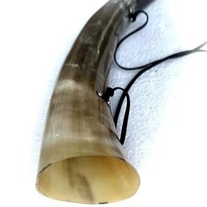 Rehman Craft - Corneta Vikinga de Cuerno Natural, Hecha a Mano, Ecológica, de Cuerno de Búfalo Pulido, con Forma Natural, Decoración para el Hogar, Recuerdo Musical - Product Image 3