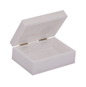 Caja de joyería de mármol de alta calidad, artículo decorativo, caja de joyería de mármol, artesanía de diseño para el hogar, caja redonda. - Product Image 3