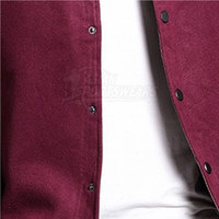 Chaquetas Varsity de Cuero Estilo Minimalista, Color y Logotipo Personalizados, Prenda de Moda Ecológica y Transpirable para Invierno, Venta al Por Mayor