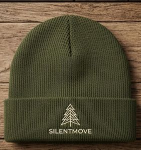 Gorro de Punto Verde Oliva Sólido, Gorro de Invierno Verde Oliva con Logotipo de Árbol Bordado, Gorro Unisex para Invierno, Casual, para Exteriores - Product Image 3