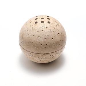 Brûleur d'encens en pierre avec intérieur doré, diffuseur d'aromathérapie aux bâtonnets de bois de santal, utilisation toute saison - Product Image 3