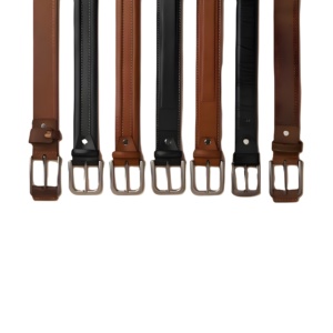Cinturón de Cuero Marrón Hecho a Mano, Cinturón Masculino de Primera Calidad, Duradero y Elegante, con Costuras Clásicas y Diseño Atemporal para Uso Diario - Product Image 3