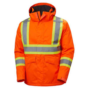 Chaqueta de seguridad de alta visibilidad para hombres, diseñada para brindar comodidad y seguridad en entornos de trabajo y exteriores. - Product Image 1