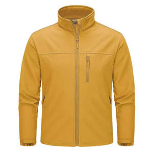 Veste polaire légère personnalisée pour homme, coupe-vent, softshell, imperméable, en toile, pour la randonnée hivernale, le travail en extérieur - Product Image 1