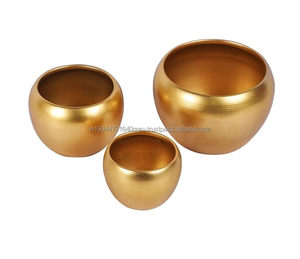 ชุดกระถางต้นไม้สีทอง3ชิ้นทันสมัยไม่ขึ้นสนิม - Product Image 6