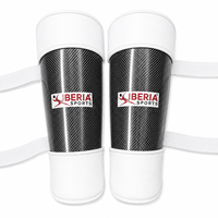 Protections de tibia en mousse EVA en fibre de carbone IBERIA 3K pour hockey |   Protège-tibias professionnels légers pour adultes, couleur personnalisée |   OEM/ODM