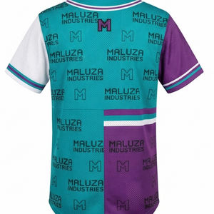 Maillot de baseball style urbain, sublimation pour équipe sportive, MALUZA INDUSTRIES, maillot de baseball premium streetwear - Product Image 4