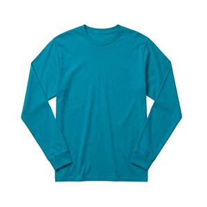 เสื้อยืดแขนยาวผ้าฝ้าย 100% คอกลม แบบเรียบ สำหรับงานสั่งทำ ทรงปกติ ขายส่ง คุณภาพสูง รับสกรีนโลโก้ตามแบบ - Product Image 6