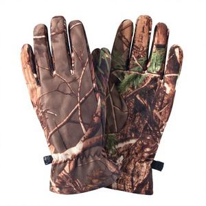 Gants tactiques de chasse et de tir, camouflage, doigts entiers, légers, respirants, imperméables, fermeture auto-agrippante, en polyester - Product Image 1