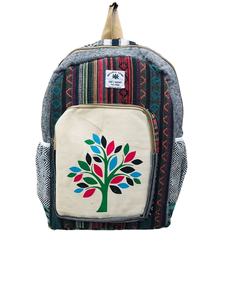 Mochila Unisex de algodón de cáñamo hecha a mano de diseñador, bolsos de noche, respetuosos con el medio ambiente, sostenible y elegante, artesanía Handloom - Product Image 5