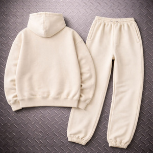 Custom High Quality <b>Cropped</b> <b>Zip</b> <b>up</b> Hoodie and Joggers Set 2 Piece Clothing Pants Set Baggy Tech Fleece Tracksuits for Women - Product Image 2