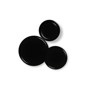 Service de table Excelsa 12 pièces, céramique nordique noire, vaisselle moderne - Product Image 3