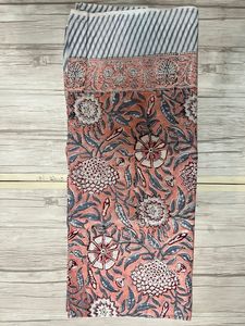 New Arrival Women's Cotton Sarong Hand Block Print Floral Beach Cover up Scarf Breathable <b>Head</b> <b>Wrap</b> for Summer Perfect Gift Her - Product Image 2