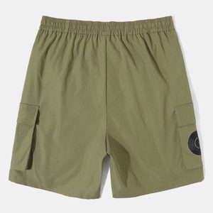 Pantalones Cortos Casuales de Lona para Hombre Stray Beats, Cintura Media Elástica, Transpirables, de Secado Rápido, con Bolsillo Frontal Sólido y Logotipo Estampado - Product Image 2