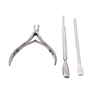 <b>Nail</b> Tools 3 PCs Set Cuticle <b>Nail</b> Nippers Pushers Stainless Steel Tools Set - Product Image 3