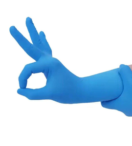 Gants en nitrile jetables bleu foncé sans poudre S / M / L / XL Marque Heartmed Bonne qualité Prix abordable - Product Image 4