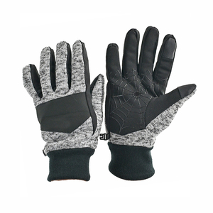 Gants de course unisexes à doigts entiers, produits tricotés, revêtement en polyuréthane antidérapant, compatibles avec les écrans tactiles, sports de plein air - Product Image 4