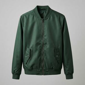 Chaqueta bomber en oferta para hombre, ligera, de manga larga, con cremallera, cálida, informal, para invierno. - Product Image 3