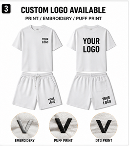 Vêtements de mode d'été, ensemble 2 pièces, t-shirt imprimé DTG, short en maille, short à motifs de dessins animés pour hommes, t-shirt 100% coton, taille plus - Product Image 3