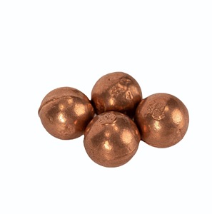 Pièce artisanale en métal sphérique en cuivre pour applications DIY - Product Image 1