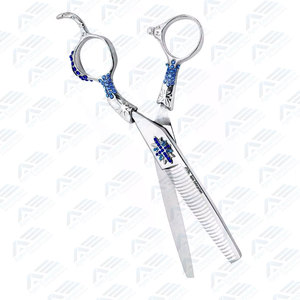 Ciseaux de coiffure à effiler en acier inoxydable pour barbier, double usage, 6 pouces - Product Image 5