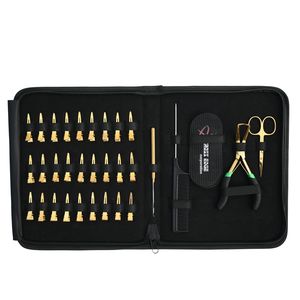 Hair Extension <b>Tools</b> <b>Kit</b> Microbeads Remover Plier Hook Comb <b>Mini</b> Scissor Styling Clips Velcro Hair Gripper Accessories <b>Kit</b> - Product Image 5
