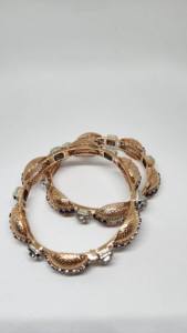 Bracelet en diamant en or rose 14 carats bijoux fins avec pierre bleue cultivée en laboratoire GH-SI bracelets et bracelets en diamant certifiés IGI - Product Image 6