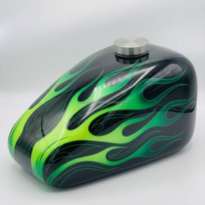 Heavy-<b>Wall</b> Aluminium Bike Fuel Tank Cremation Urn Solid Thick-Gauge Metal Biker <b>Memorial</b> Urn with Precision Threaded Lid - Product Image 5