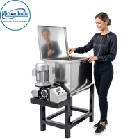 Mélangeur industriel en acier inoxydable Micron India pour la transformation de boissons gazeuses, 440V, garantie 1 an, 100kg, 2000W