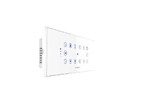 Sistema de Control de Iluminación Inalámbrico Inteligente Fox Domotics con WiFi y NFC, Panel Táctil Remoto, 3 Luces, 1 Ventilador, 1 Regulador de Intensidad - Compatible con Google Home/Alexa