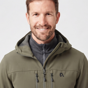 Chaqueta Softshell Personalizada, Impermeable, para Senderismo y Camping, con Bolsillo en el Pecho, Cremallera y Capucha, para Hombre - Product Image 5