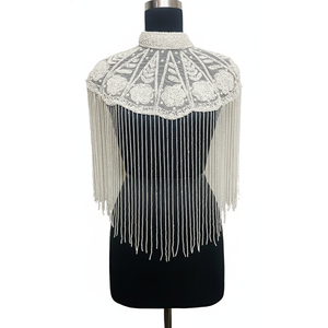 Beaded Fringe Shoulder <b>Shawl</b> <b>for</b> Evening <b>Dresses</b> Bridal Gowns <b>Wedding</b> Party and Formal Wear Accessories <b>for</b> Women Wholesale - Product Image 1