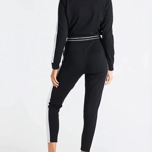 Pantalones Deportivos de Mujer 100% de Alta Calidad, Cómodos, Mezcla de Poliéster/Algodón, Cintura Elástica, Invierno, Casuales, Transpirables, Largos - Product Image 6