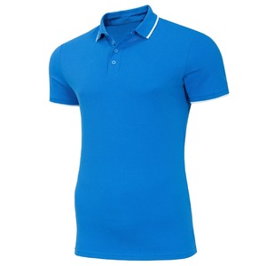 Polo de Hombre Básico a Rayas, 100% Algodón, Manga Corta, Tejido de Punto, Corte Ajustado, Diseño Casual - Product Image 3