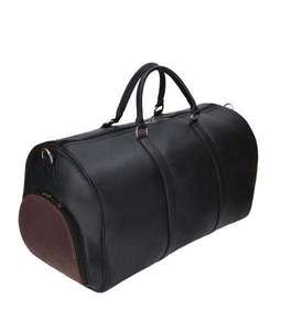 Sac de voyage de luxe en cuir noir pour jeunes, idéal pour le sport et les week-ends, vente en gros - Product Image 3
