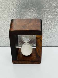 Cadre en bois 5,5x0,75'' Blanc Sable Sablier de 3 minutes - Product Image 2