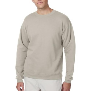 <b>Men's</b> <b>Red</b> Crew Neck Pullover <b>Sweatshirt</b> Solid Color Casual Knitted Cotton Regular Fit Autumn Wear - Product Image 6