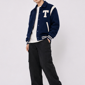 แจ็คเก็ตวาร์ซิตี้ดีไซน์ล่าสุด คุณภาพพรีเมียม ตกแต่งด้วยลายปักแบบ Letterman สไตล์ Preppy ทรงปกติ กันน้ำ กันลม ระบายอากาศได้ดี - Product Image 5