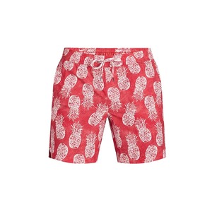 Shorts de bain pour hommes à imprimé ananas personnalisé, séchage rapide, pour la plage, style tropical, pour l'été, OEM, maillots de bain pour hommes, ananas hawaïen - Product Image 1