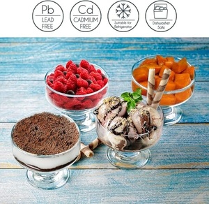 New Stylish Crystal Clear Pedestal Cups 150ml for Sweet Dishes & Snack Presentation Cups Round Shape <b>Buffet</b> <b>Tables</b> Partyware Cup - Product Image 5