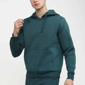 Dernier modèle de sweats à capuche zippés pour hommes, nouveau design style hip-hop, couleur unie, 100% coton respirant, très vendus pour la saison hivernale - Product Image 4