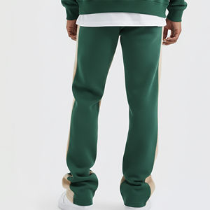 Pantalon de survêtement évasé décontracté pour homme, imprimé avec logo personnalisé, taille plus, en coton lavé, avec cordon de serrage, 100 % coton, pour usage extérieur - Product Image 5