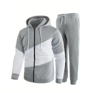 Survêtement d'hiver à capuche pour homme, prix bas, coton et polyester, respirant, léger, streetwear, sport, entraînement, jogging, vente en gros - Product Image 3