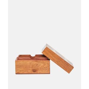 Caja Decorativa Personalizada para Almacenamiento de Cartas de Juego, Caja de Madera de Acacia Ecológica, Ideas de Regalo, Juego de Interior - Product Image 4