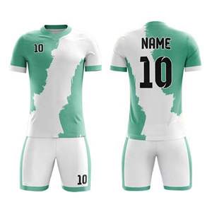 Men's Soccer Jersey High Quality Breathable Quick Dry Anti-Bacterial 100% Polyester Short Sleeve V-neck Solid Front Customizable - Product Image 1