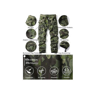 Pantalon de chasse extérieur respirant et imperméable de haute qualité, longueur standard, en matériau Bayer, coupe-vent, vente en gros - Product Image 5