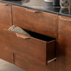 Buffet en marbre noir et bois de manguier Vandana Sereno Mira - Product Image 2