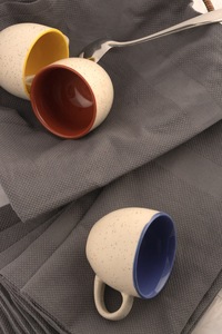 Stock en gros à l'étranger : Serviettes carrées réutilisables 16x16 pouces 100% coton, durables et écologiques pour avion - Product Image 6