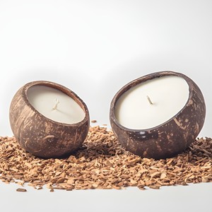 Luxury Modern <b>Candle</b> Jars Coconut Shell Bowl Scented <b>Candles</b> Private Label Luxury <b>Gift</b> Box Set - Product Image 6